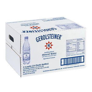 Gerolsteiner Sparkling Natural Mineral Water 16.9 oz PET Pack of 24