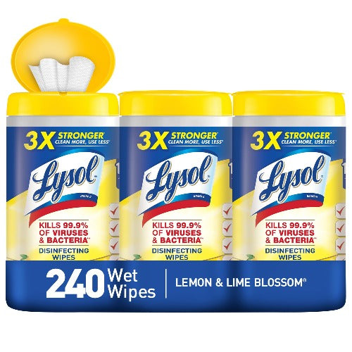 6 Pack - Lysol Disinfecting Wipes, Brand New Day 80 EA (Package May Vary)
