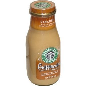 Starbucks Coffee Caramel Frappuccino 9.5 oz Glass Bottle Pack of 24