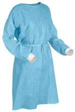 Load image into Gallery viewer, 100-Pack Disposable Isolation Gown, FDA Registered, CE certified Level 2 PP &amp; PE
