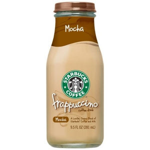 Starbucks Coffee Mocha Frappuccino 9.5 oz Glass Bottle Pack of 24