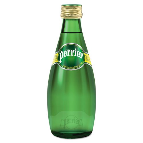 Perrier Sparkling Glass Mineral Water 11 oz Pack of 24