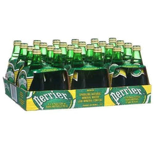 Perrier Sparkling Glass Mineral Water 11 oz Pack of 24
