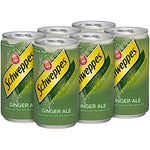 Load image into Gallery viewer, Schweppes Ginger Ale 7.5 oz Mini Can Pack of 24
