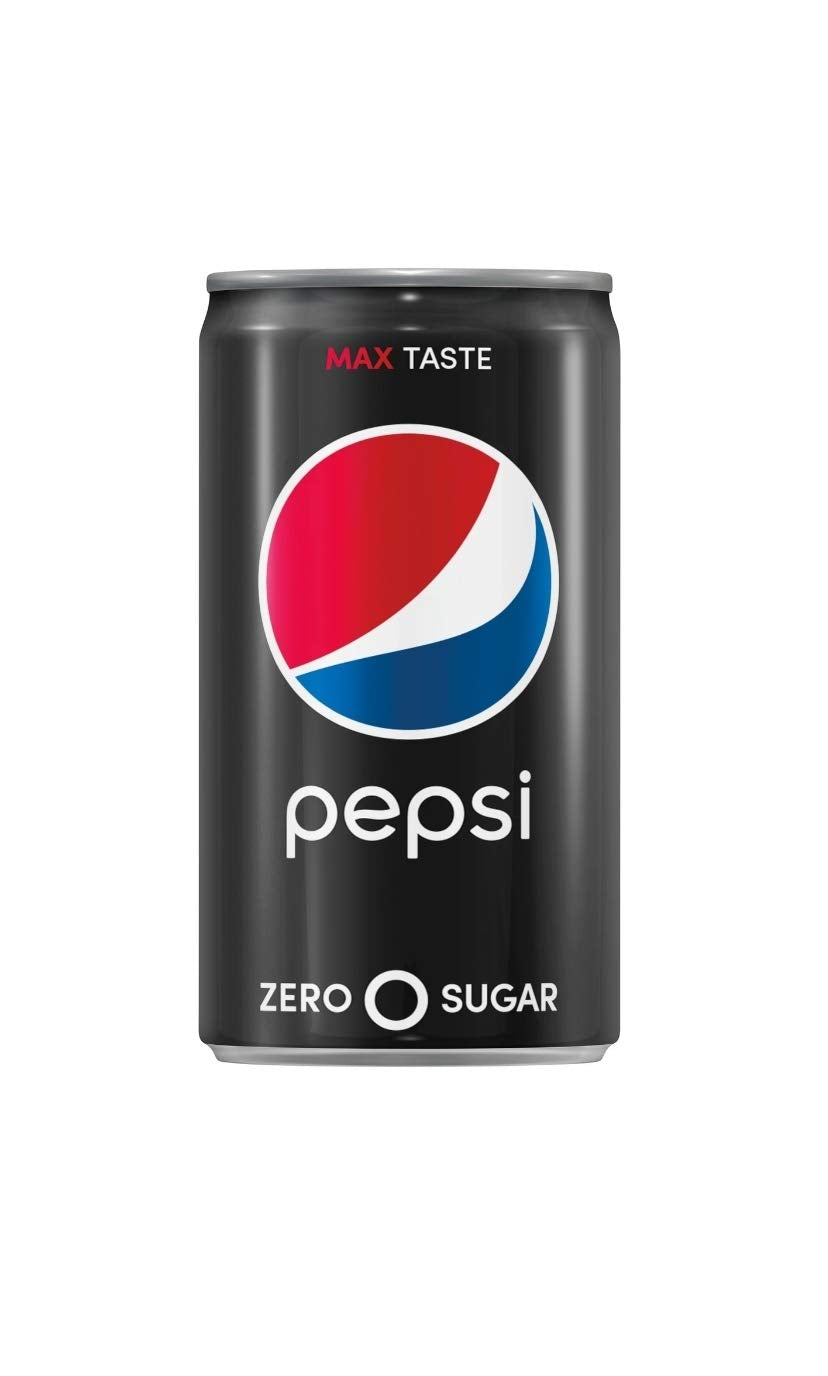 Pepsi Max Soda 7.5oz Mini Cans 3/8 Packs (24 Cans)
