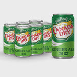 Load image into Gallery viewer, Canada Dry Ginger Ale 7.5 oz Mini Can Pack of 24
