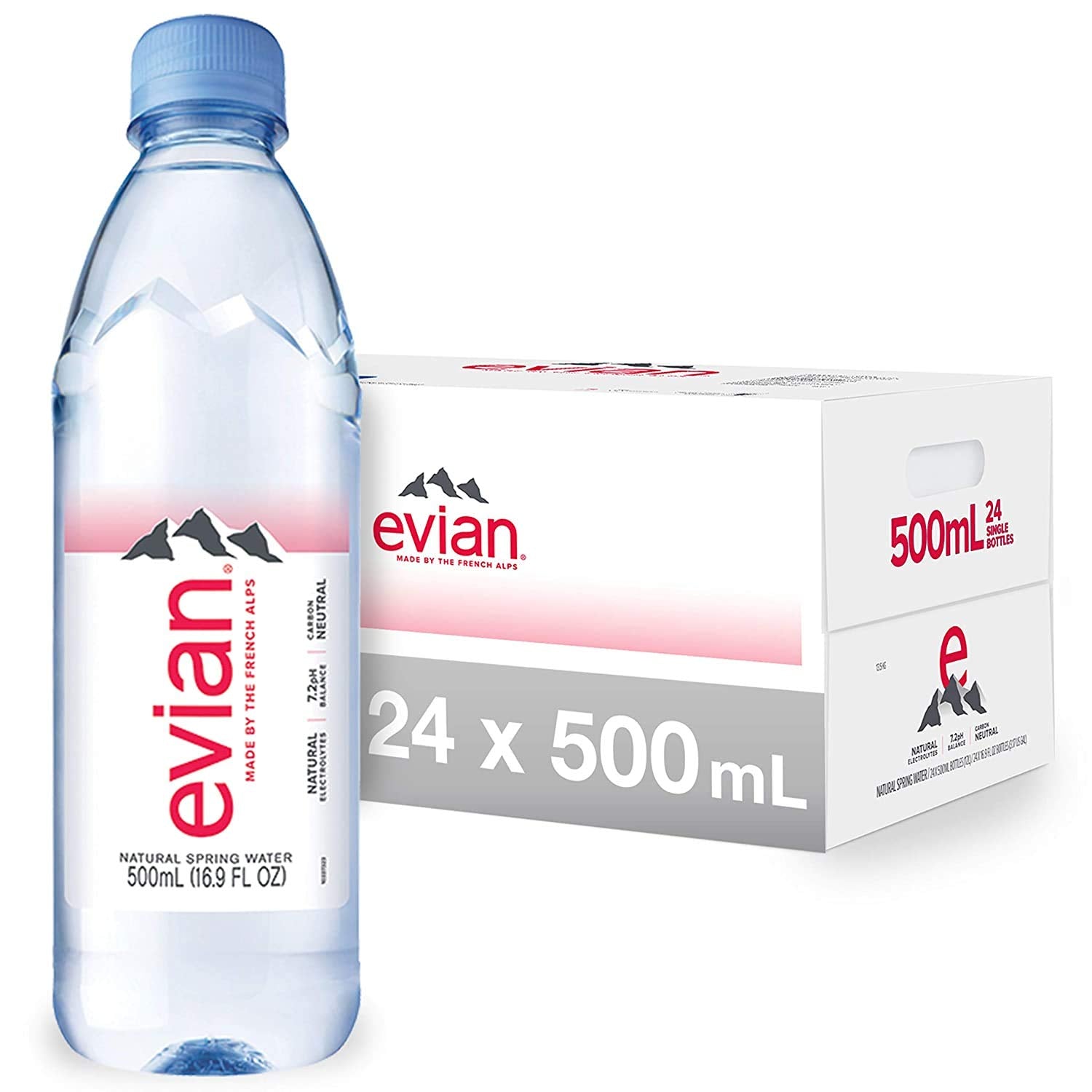 evian 500 ml Plastic Bottle Pack of 24