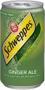 Schweppes Ginger Ale 7.5 oz Mini Can Pack of 24