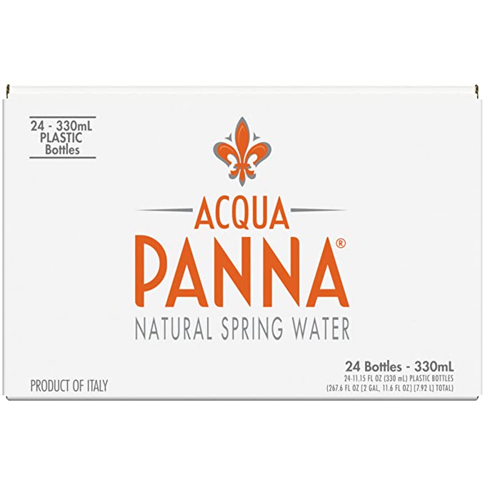 Acqua Panna Natural Mineral Water in Plastic Bottle 330ml (Pack of 24)