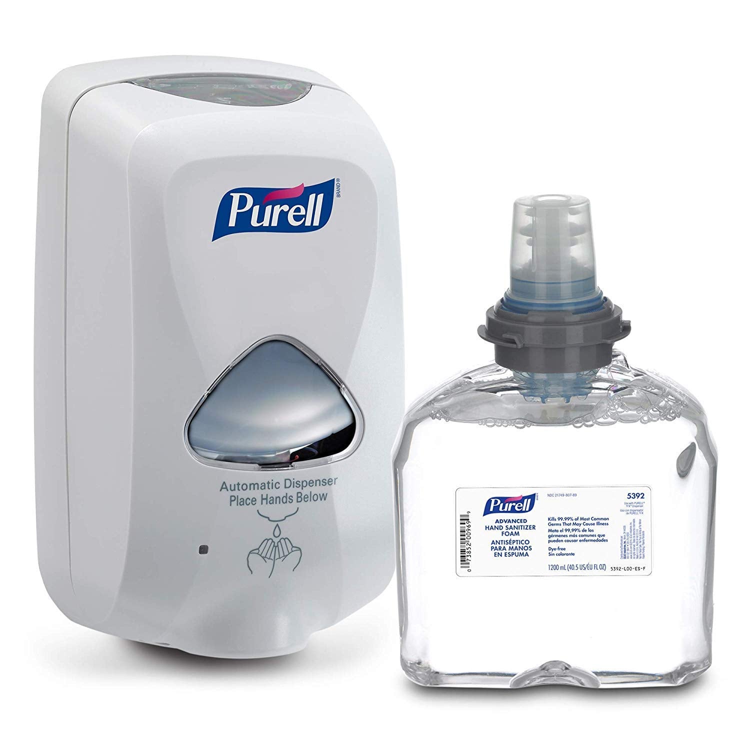 Purell TFX Touch Free Dispenser Kit with 1200 mL Refill