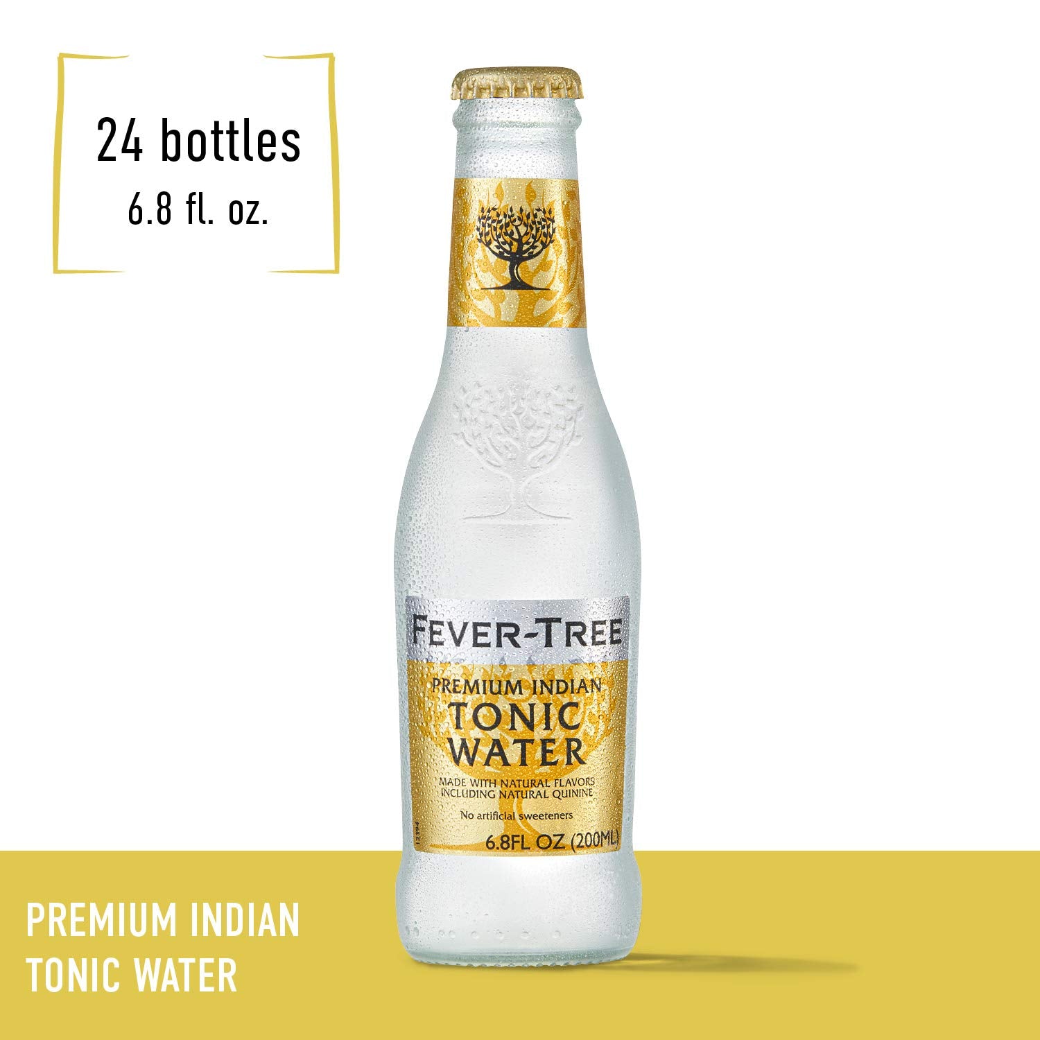 Fever-Tree Premium Indian Tonic Water 200ml Glass Bottle Pack of 24 –