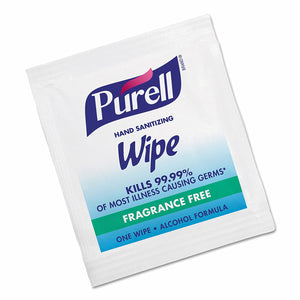 PURELL Hand Sanitizing Wipes, Alcohol Formula, Fragrance Free, Individually Wrapped Hand Wipes Case of 300
