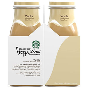 Starbucks Coffee Vanilla Frappuccino 9.5 oz Glass Bottle Pack of 24