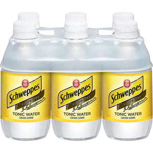 Schweppes Tonic Water 10 oz Glass Bottle Pack of 24