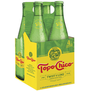 Topo Chico Twist of Lime 12 oz Glass Bottle Pack of 24