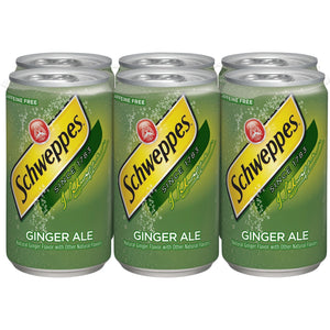 Schweppes Ginger Ale 7.5 oz Mini Can Pack of 24