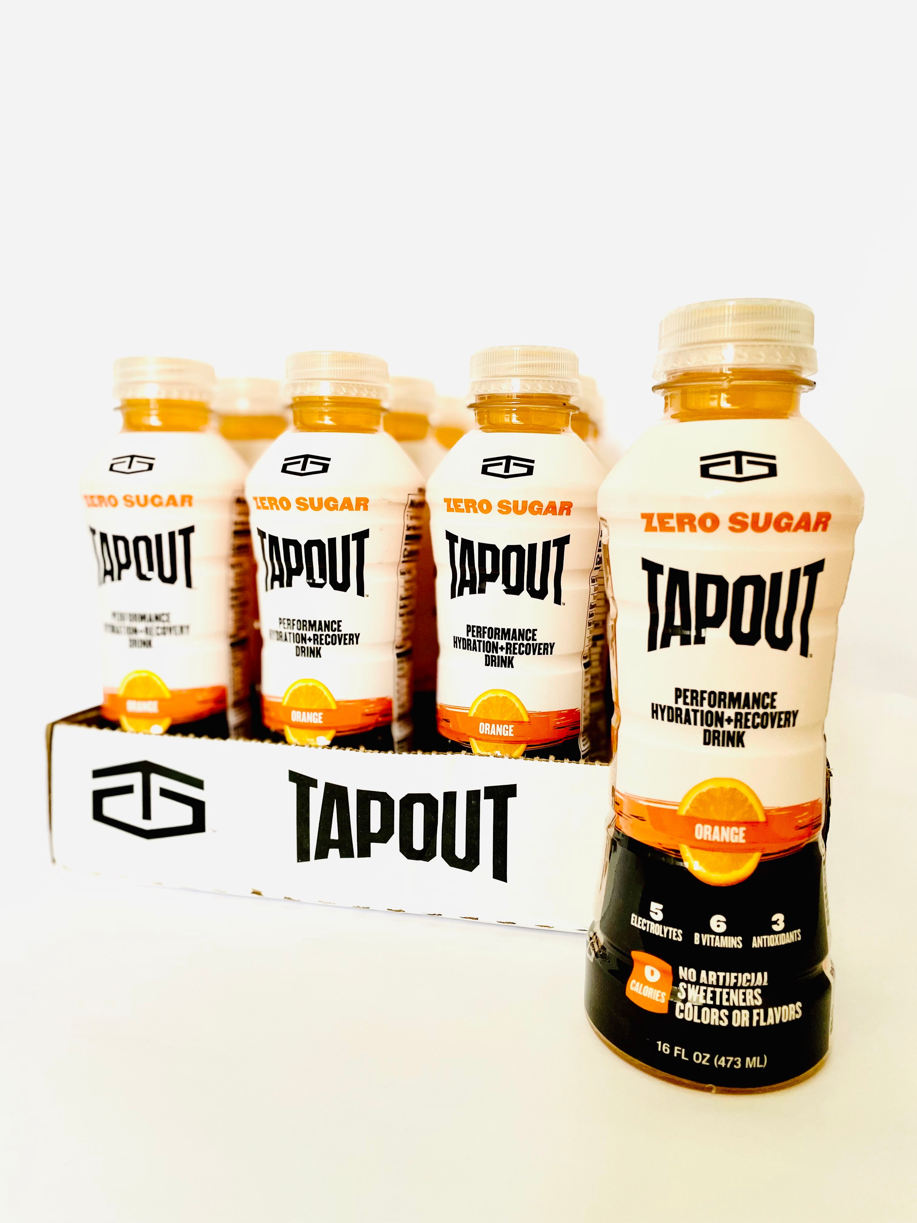 Tapout Performance Drink 16 oz Plastic Bottles - Pack of 12