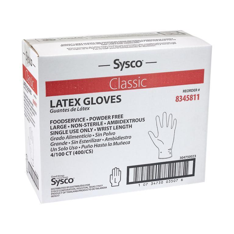 White/Clear Latex Disposable Gloves Pack of 1000