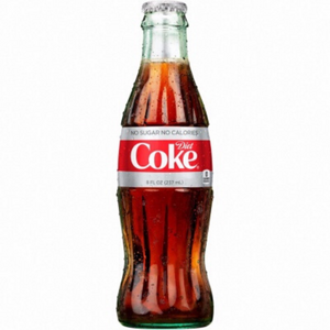 Diet Coke 8 oz Glass Bottle Pack of 24